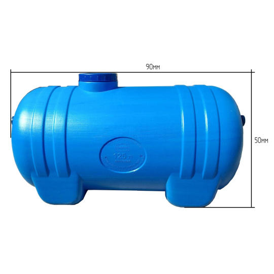 Zbiornik prostokątny spożywczy 125 l. ZK125O - zdjęcie 3