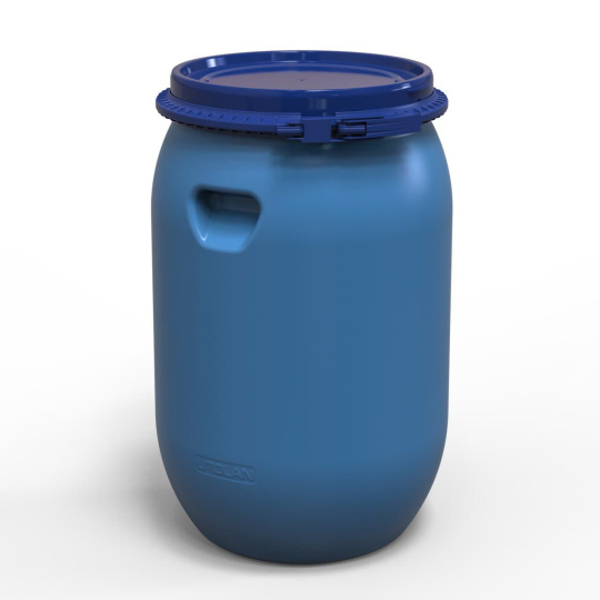 Beczka plastikowa spożywcza, z deklem 130 l, BP130D - zdjęcie 2