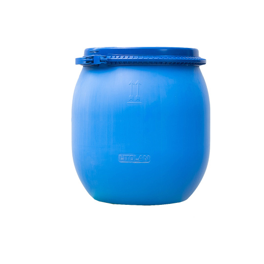 Beczka plastikowa spożywcza, z deklem 80 l, BP80D - zdjęcie 2
