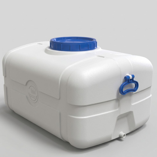 Zbiornik prostokątny spożywczy 125 l, ZK125K - zdjęcie 1