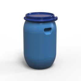Beczka plastikowa spożywcza, z deklem 65 l, BP65D - zdjęcie